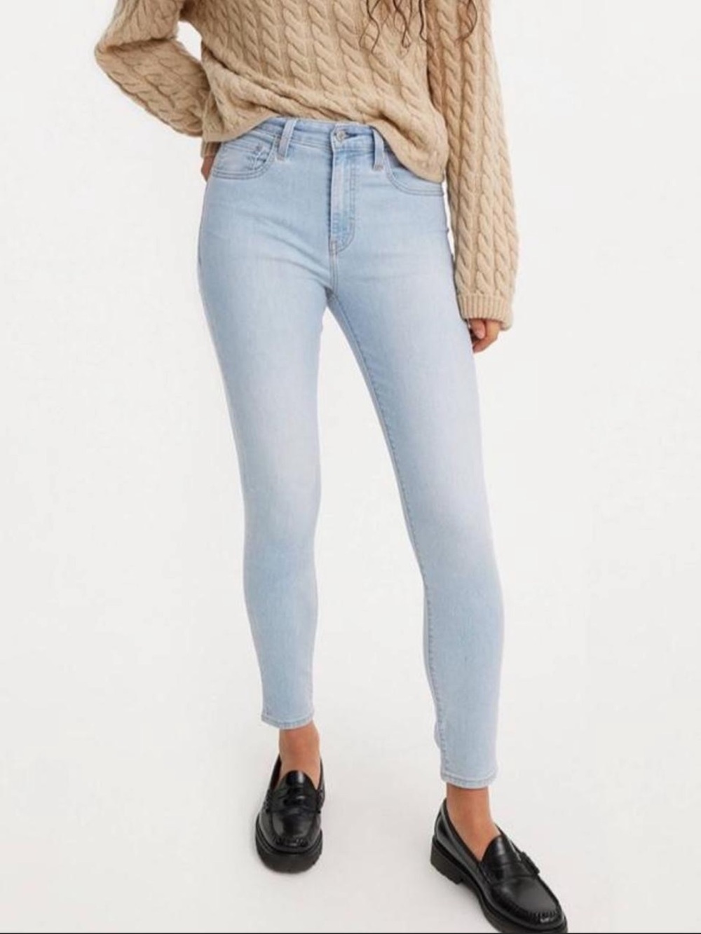 Levi's Light Blue High-Rise Skinny Jeans NWT